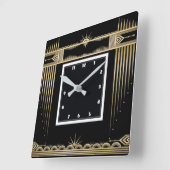 アールデコ スクエア壁時計 (傾斜)