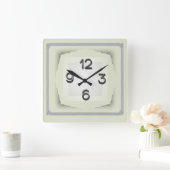 アールデコ スクエア壁時計 (ホーム)