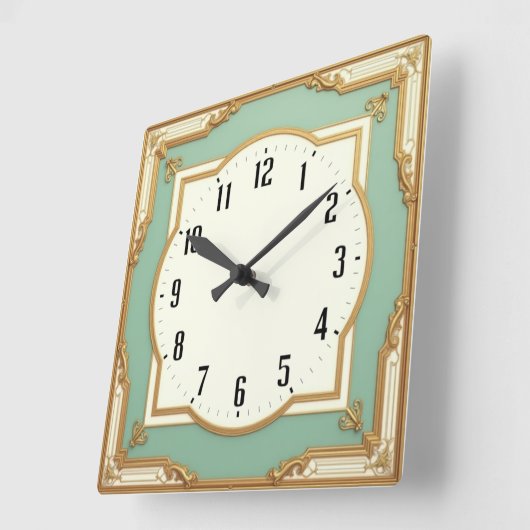 アールデコ スクエア壁時計 (傾斜)