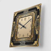 アールデコ スクエア壁時計 (傾斜)