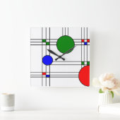 アールデコ  スクエア壁時計 (ホーム)