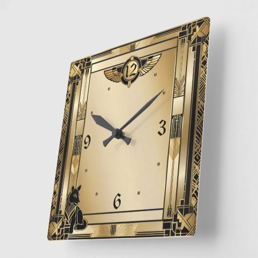 アールデコ スクエア壁時計 (傾斜)