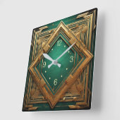 アールデコ スクエア壁時計 (傾斜)