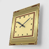 アールデコ スクエア壁時計 (傾斜)