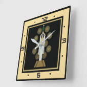 アールデコ スクエア壁時計 (傾斜)