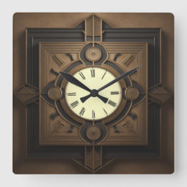 アールデコ スクエア壁時計