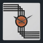 アールデコ スクエア壁時計<br><div class="desc">この時計と過去に先進して芸術のデコ時代にうなずく。</div>