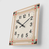 アールデコ スクエア壁時計 (傾斜)
