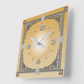 アールデコ スクエア壁時計 (傾斜)