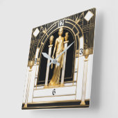 アールデコ スクエア壁時計 (傾斜)