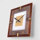 アールデコ スクエア壁時計 (傾斜)