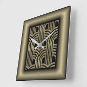 アールデコ スクエア壁時計 (傾斜)