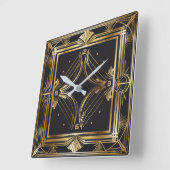 アールデコ スクエア壁時計 (傾斜)