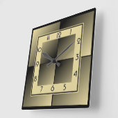 アールデコ スクエア壁時計 (傾斜)