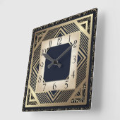 アールデコ スクエア壁時計 (傾斜)