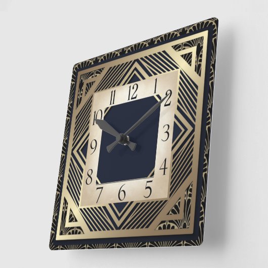 アールデコ スクエア壁時計 (傾斜)