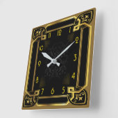 アールデコ スクエア壁時計 (傾斜)
