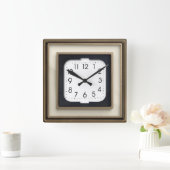 アールデコ スクエア壁時計 (ホーム)