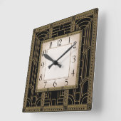 アールデコ スクエア壁時計 (傾斜)