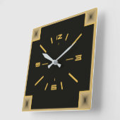 アールデコ スクエア壁時計 (傾斜)