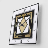 アールデコ スクエア壁時計 (傾斜)