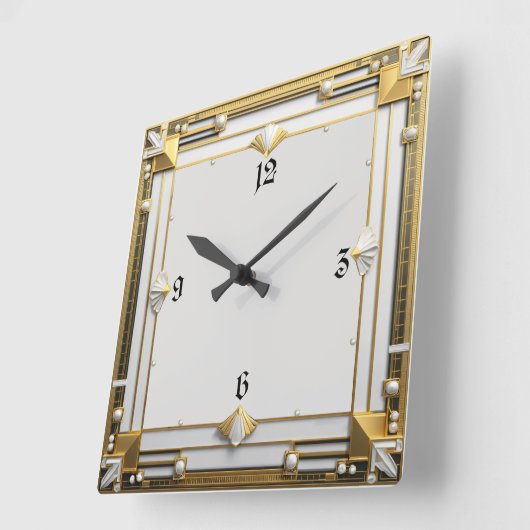 アールデコ スクエア壁時計 (傾斜)