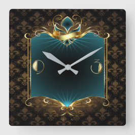 アールデコ スクエア壁時計