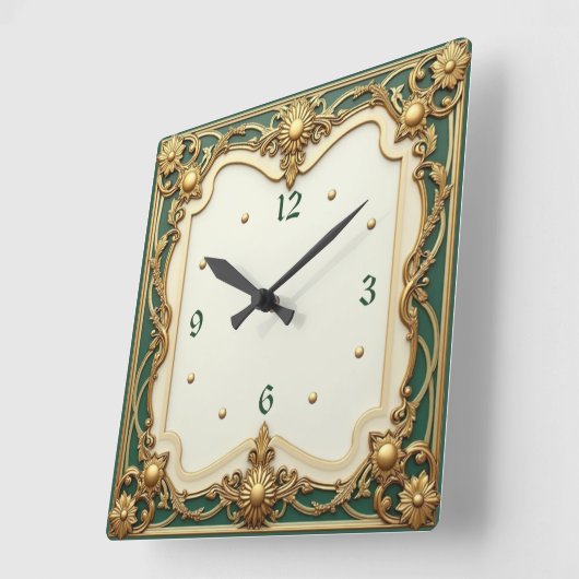 アールデコ スクエア壁時計 (傾斜)