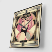 アールデコ スクエア壁時計 (傾斜)