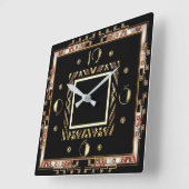 アールデコ スクエア壁時計 (傾斜)