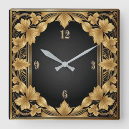 アールデコ スクエア壁時計