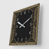 アールデコ スクエア壁時計 (傾斜)