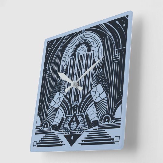 アールデコ スクエア壁時計 (傾斜)