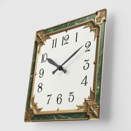 アールデコ スクエア壁時計 (傾斜)