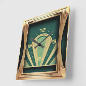 アールデコ スクエア壁時計 (傾斜)