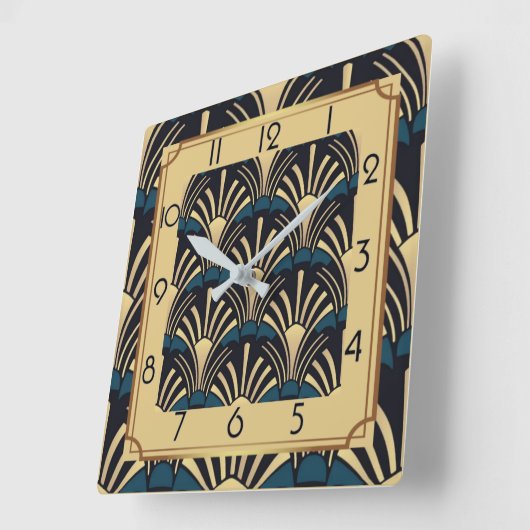 アールデコ スクエア壁時計 (傾斜)