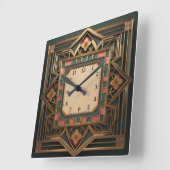 アールデコ スクエア壁時計 (傾斜)