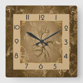 アールデコ スクエア壁時計