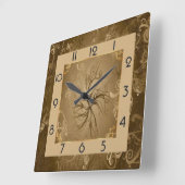 アールデコ スクエア壁時計 (傾斜)