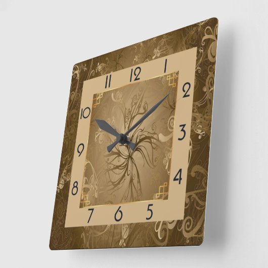 アールデコ スクエア壁時計 (傾斜)