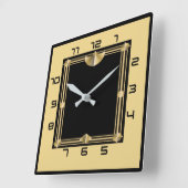 アールデコ スクエア壁時計 (傾斜)