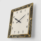 アールデコ スクエア壁時計 (傾斜)