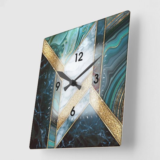 アールデコ スクエア壁時計 (傾斜)