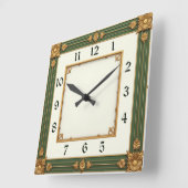 アールデコ スクエア壁時計 (傾斜)