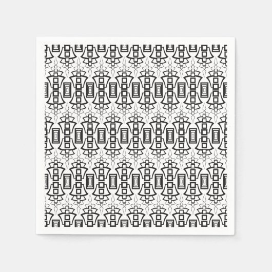 アールデコ スタンダードカクテルナプキン (正面)