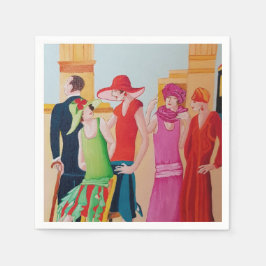 アールデコ スタンダードカクテルナプキン