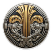 アールデコ セラミックノブ (正面)