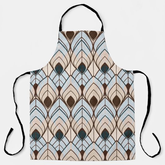 アールデコ：テクスチャ付きシームレスオーナメント。 エプロン (正面)