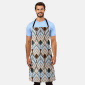 アールデコ：テクスチャ付きシームレスオーナメント。 エプロン (着用した状態)
