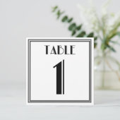 アールデコ テーブル ナンバー1 招待状 (スタンド正面)